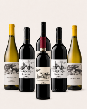 Villa Bianca Discovery Smagekasse: 2 Tuscanio, 3 Rubino og 1 Coldipietrerosse i stram standardformation