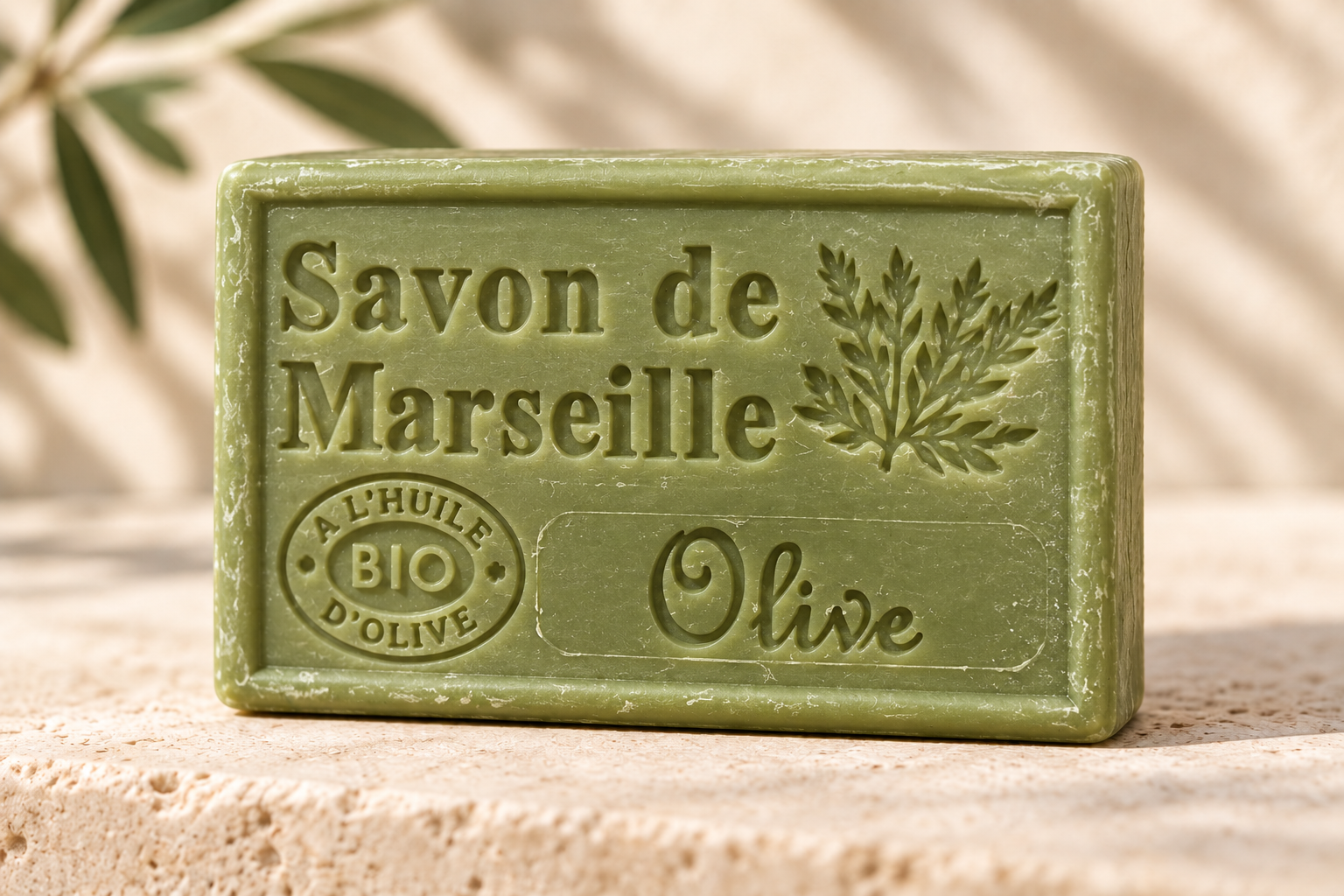 Savon de Marseille – Olive sæbe, 125 g